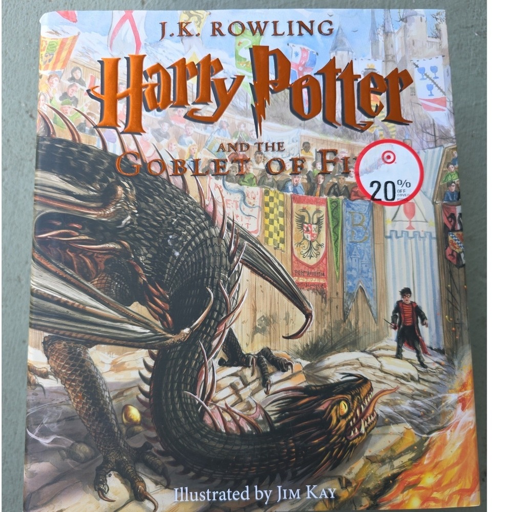 Harry Potter and the Goblet of Fire Illustrated Edition Hardcover Jim Kay JK